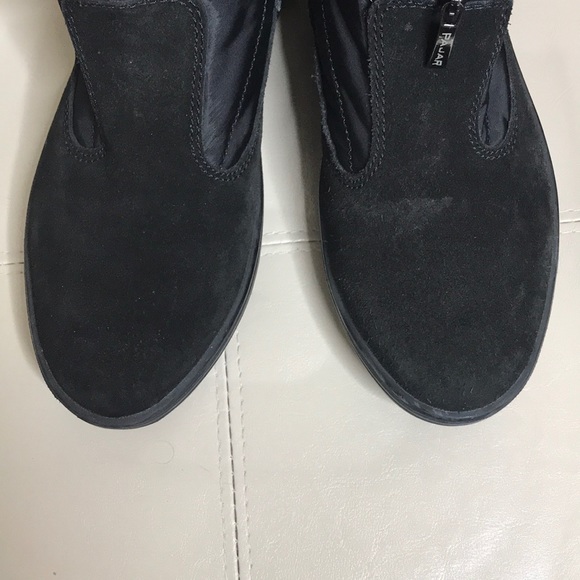 PAJAR Talia Black Boot Front Zip Faux Fur Size 39 - Picture 11 of 13